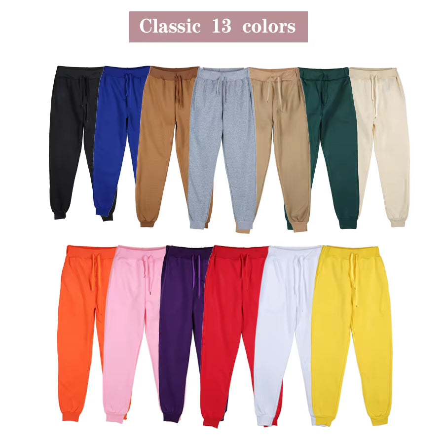 New Men'S Autumn and Winter Casual Color Matching Trousers Korean Style Clothes Fashionable Sports and Fitness Pants Hiking Gym