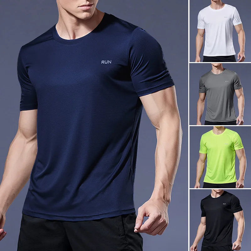 Quick-Dry Running Jersey Tee for Men