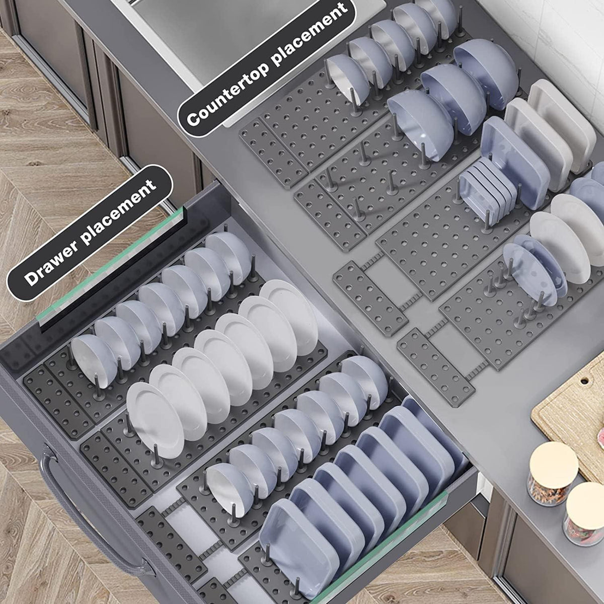 Dish Drying Rack and Drawer Organizer