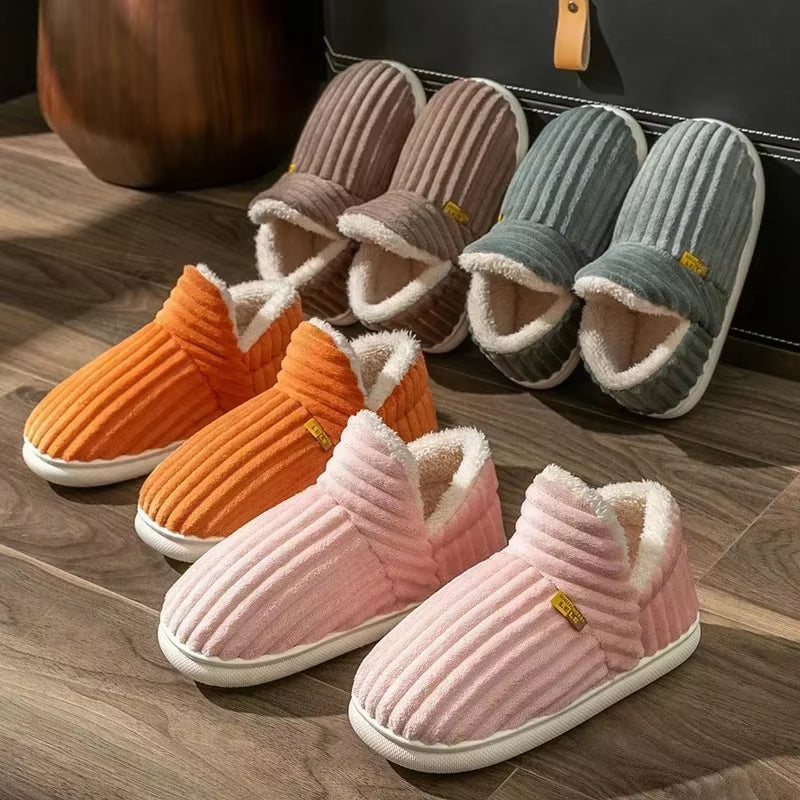 Fluffy Plush Indoor Slippers, Unisex