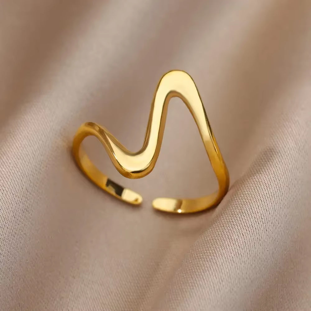 Gold-Tone Stainless Steel Rings for Women, Many Styles