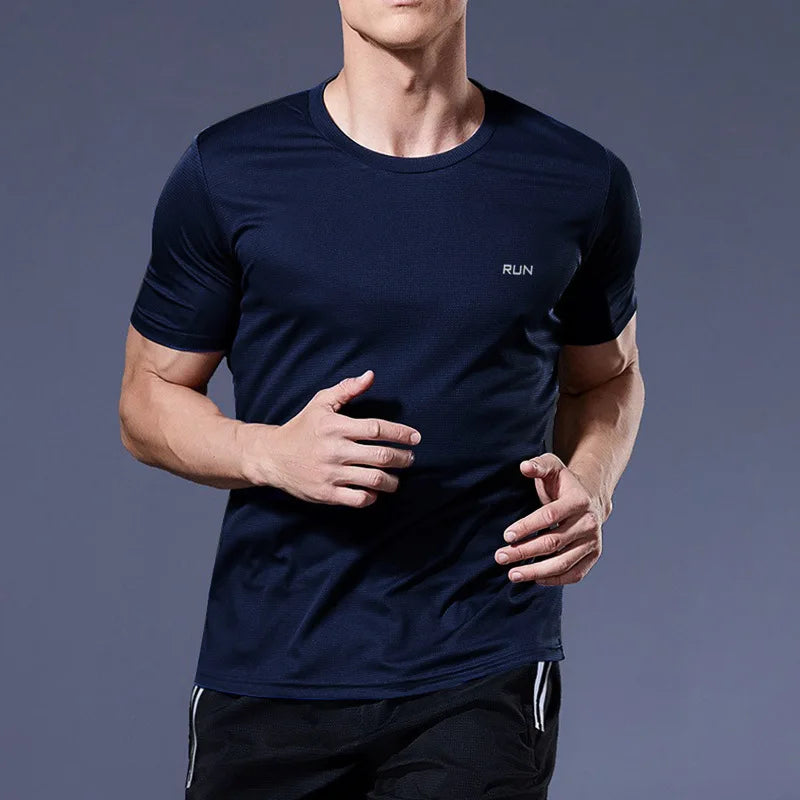 Quick-Dry Running Jersey Tee for Men