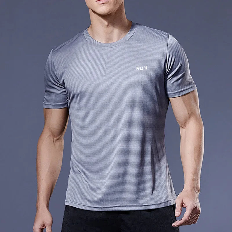 Quick-Dry Running Jersey Tee for Men
