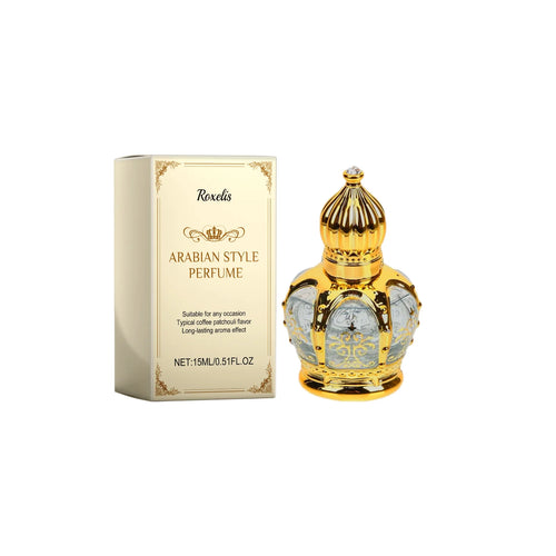 Arabian Style Perfume, Coffee Patchouli Scent Long Lasting Perfume Oil for Men Women, 15ML