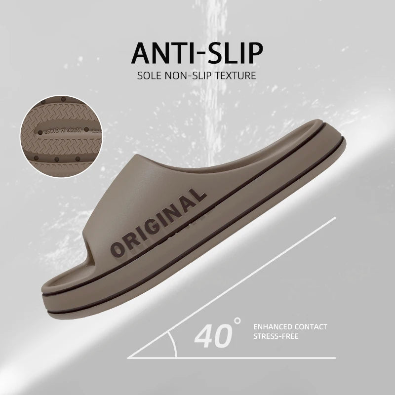 Thick Sole Anti-Slip Slides, Unisex