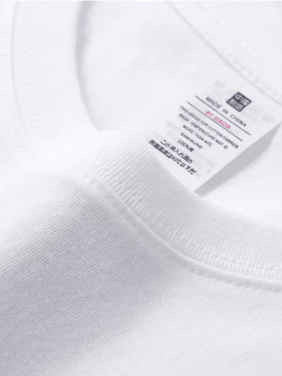 100% Cotton Loose Basic Tee for Women