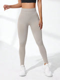 Seamless high-waist yoga leggings