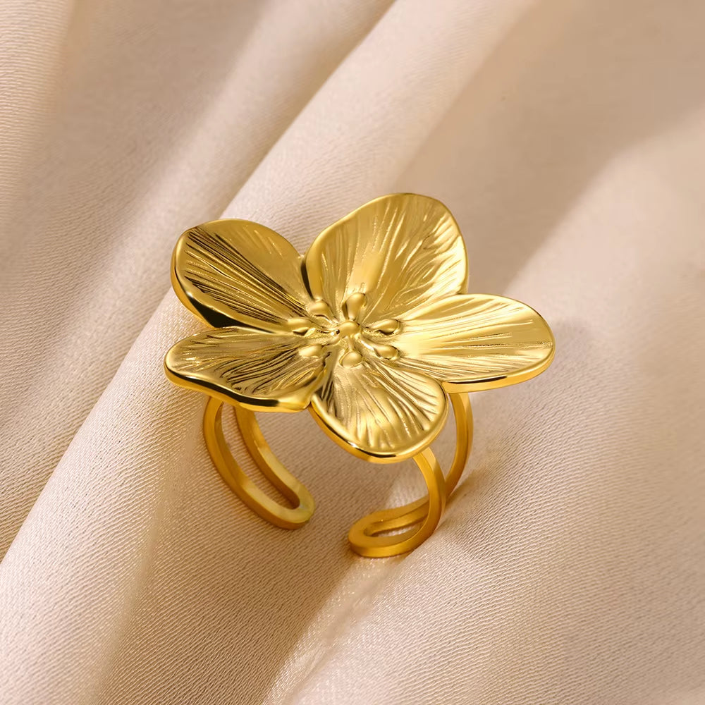 Gold-Tone Stainless Steel Rings for Women, Many Styles