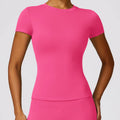 Breathable stretch running tee for women