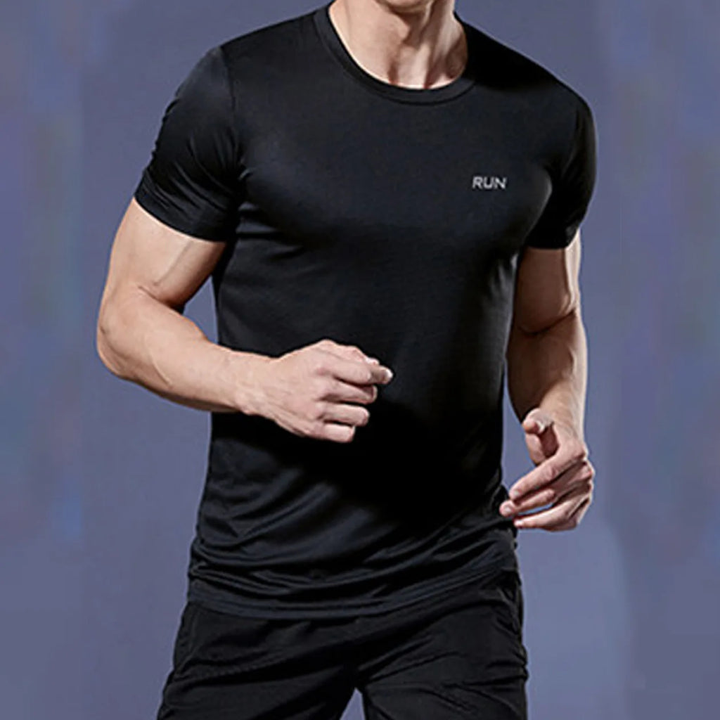 Quick-Dry Running Jersey Tee for Men