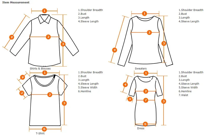 Owl tee size chart