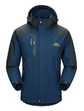 Camping Hiking Jacket Men Autumn Outdoor Sports Coats Climbing Trekking Windbreaker Travel Waterproof Jackets Black