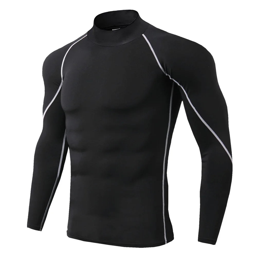 Long sleeve compression training top for men