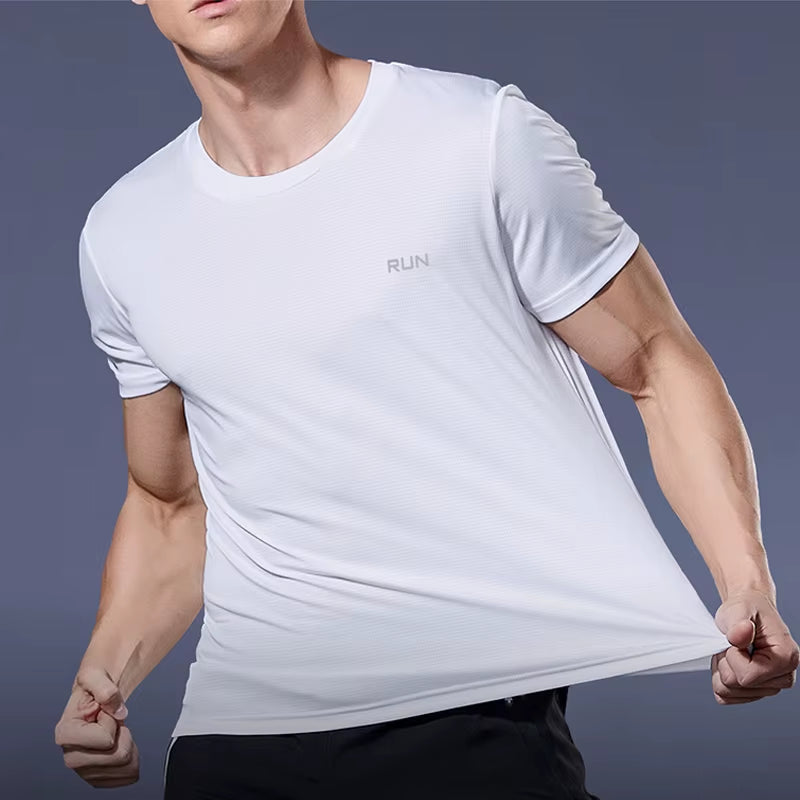 Summer Sport Gym T Shirt Men Quick Dry Running Bodybuilding Shirts Men Short Sleeve Fitness Tops Oversized Brazil T-Shirt Jersey