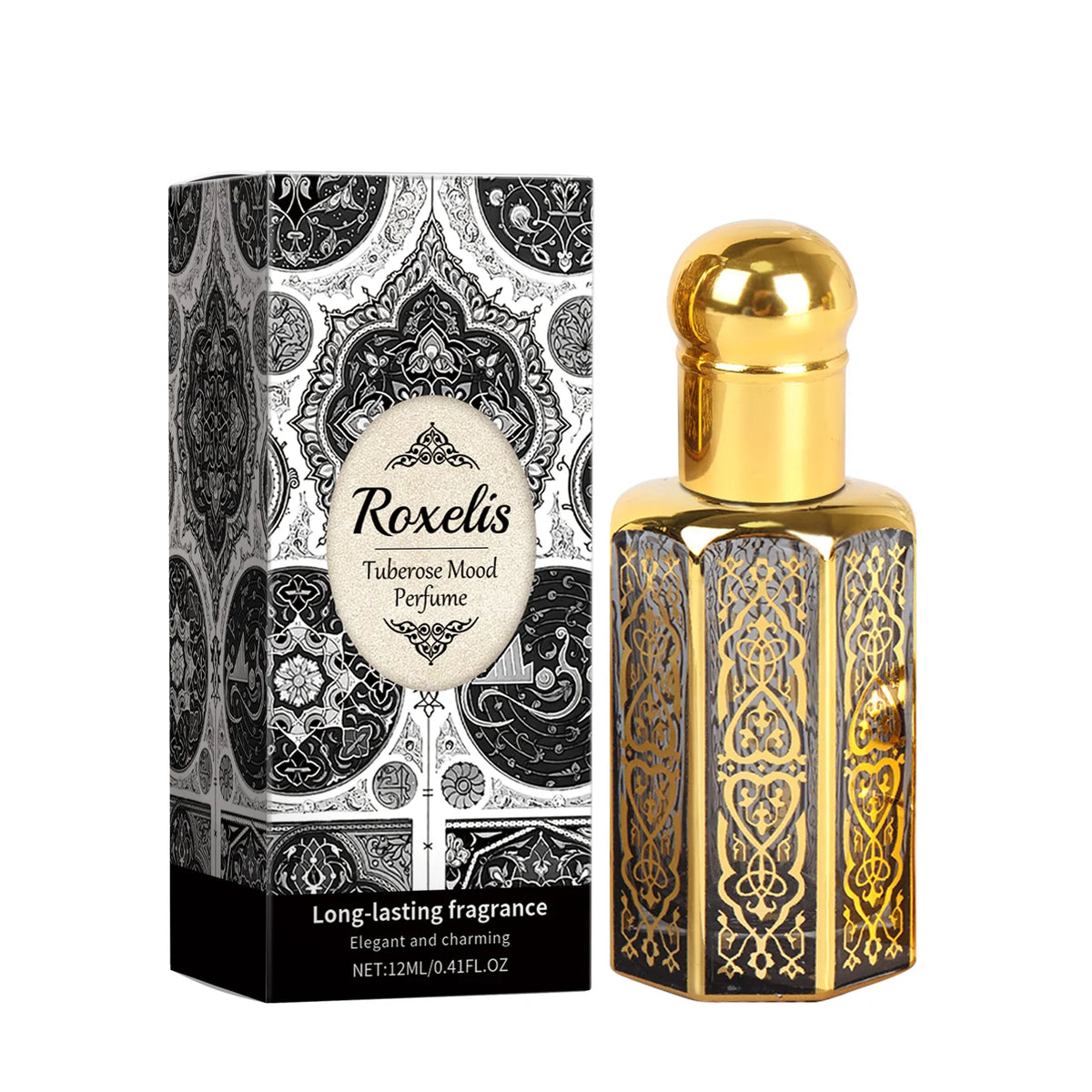 Tuberose Mood Roll on Perfume, 12Ml Arabian Style Floral Perfume Oil