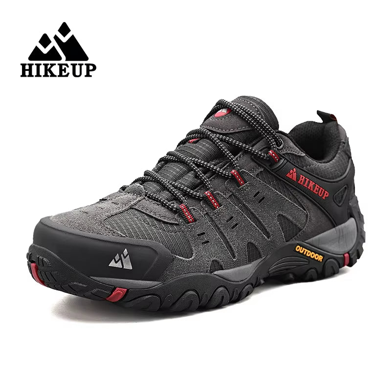Suede leather hiking shoes for men