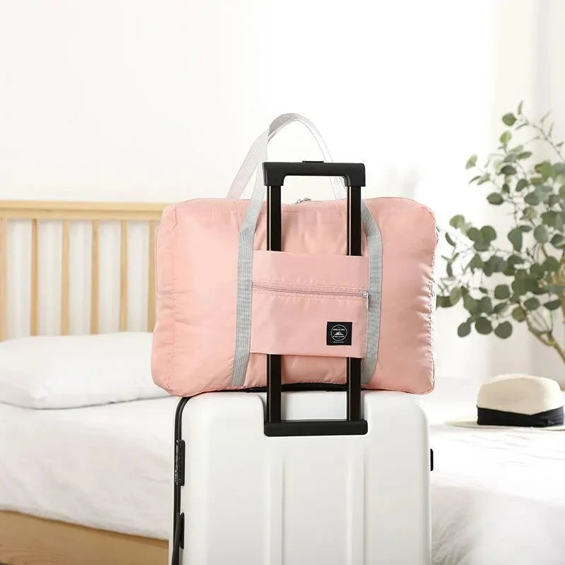 Foldable carry-on travel duffel bag