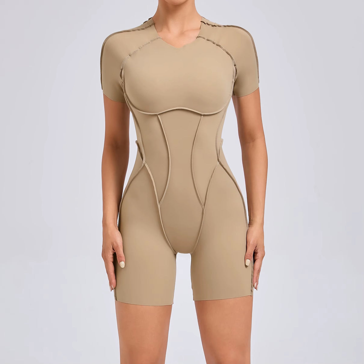 Short Jumpsuit Gym Clothes for Women Sportswear Fitness Overalls Backless Scrunch Booty Yoga Suit Sports Set Outfit