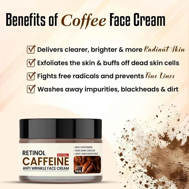 Retinol and Caffeine Face Cream, 100 g