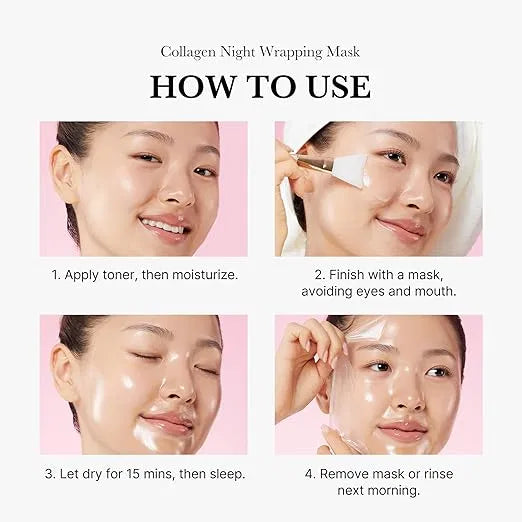 Collagen Overnight Peel-Off Face Mask, Pack of 2