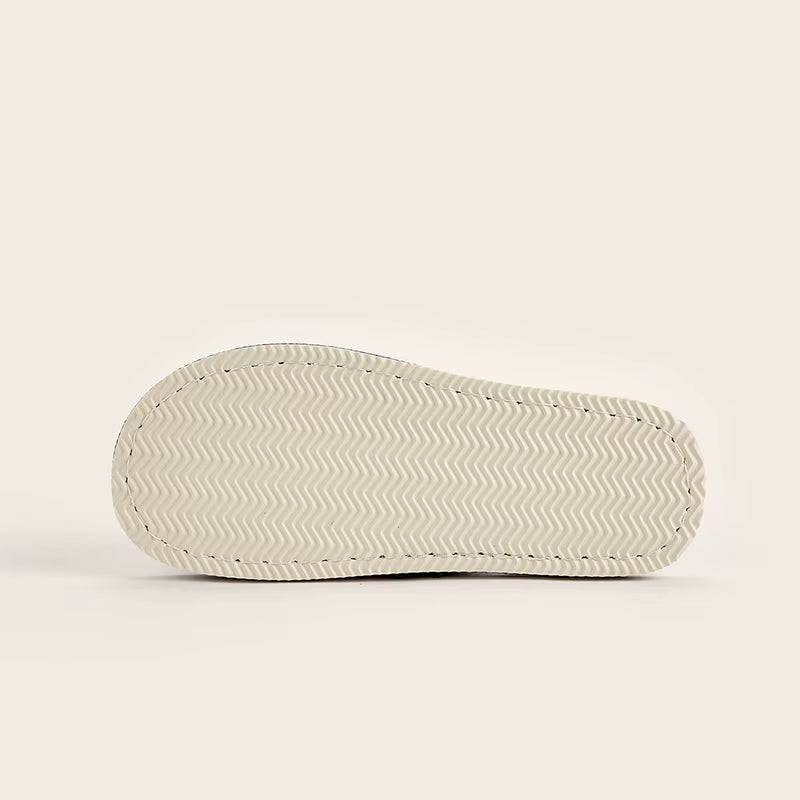 Breathable Linen Open-Toe House Slippers
