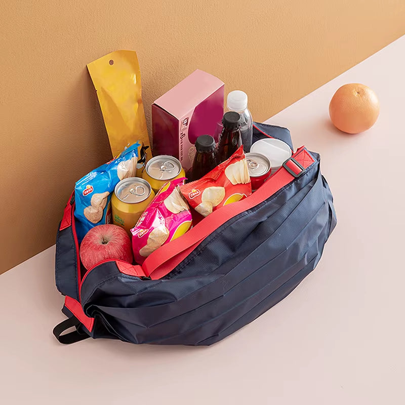 Foldable Storage Bag with Handle Portable Travel Camouflage Handbags Large Capacity Shopping Bag