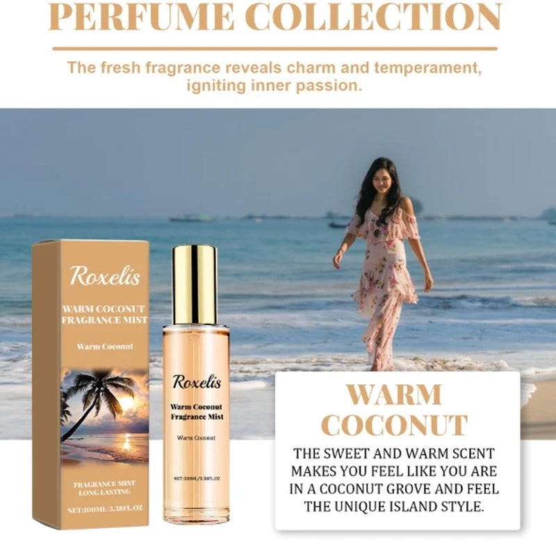 Roxelis Coconut Passionate Perfume Spray Lasting Fragrance