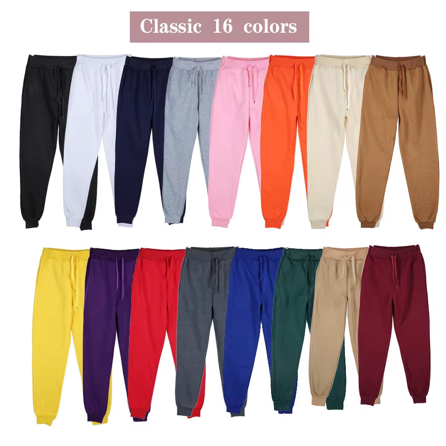 New Men'S Autumn and Winter Casual Color Matching Trousers Korean Style Clothes Fashionable Sports and Fitness Pants Hiking Gym