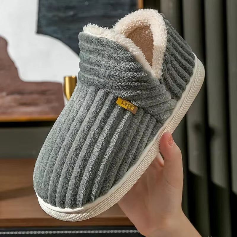 Fluffy Plush Indoor Slippers, Unisex